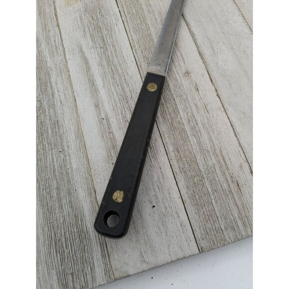 Flint Arrowhead Stainless Steel Long Turner Spatula 13 1/2" Solid Black USA - Picture 3 of 8